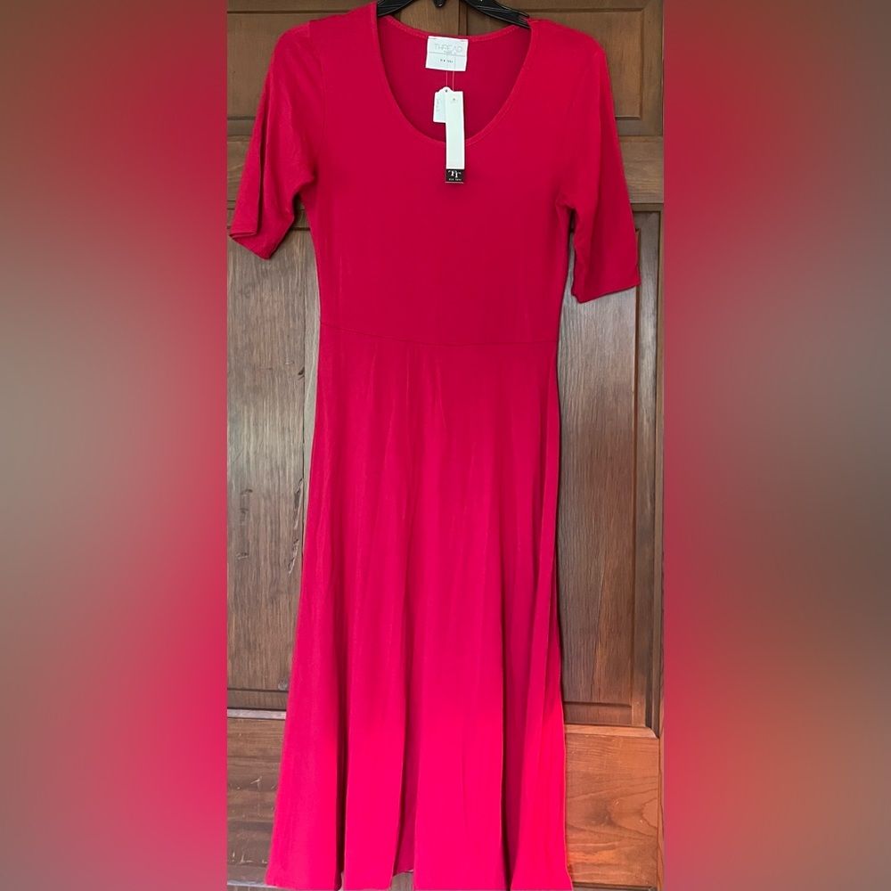 New Small Sweet Red Women's Dress by Thread Times